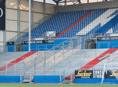 Abmessung Gästeblock Holstein-Stadion Kiel